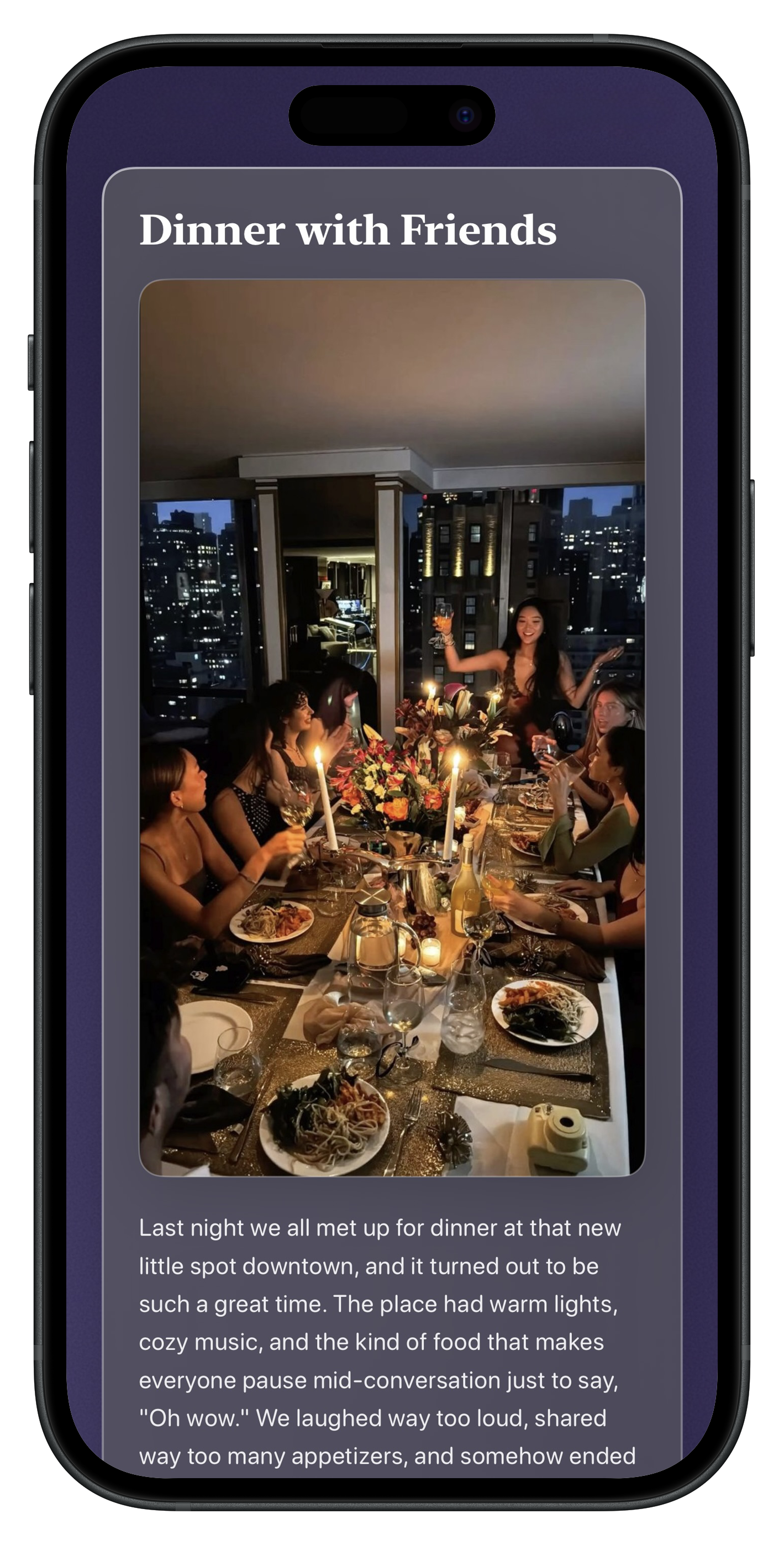 Expressive App Screenshot