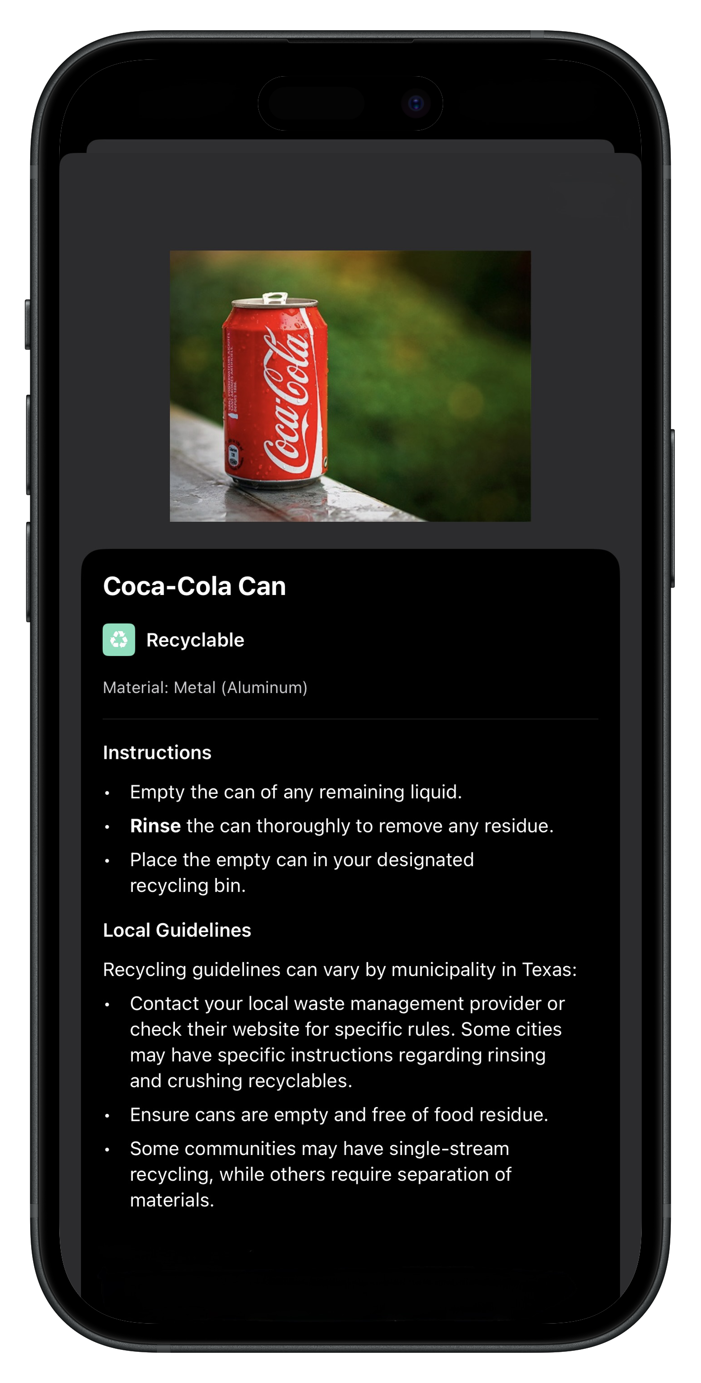 Recyclr+ App Screenshot