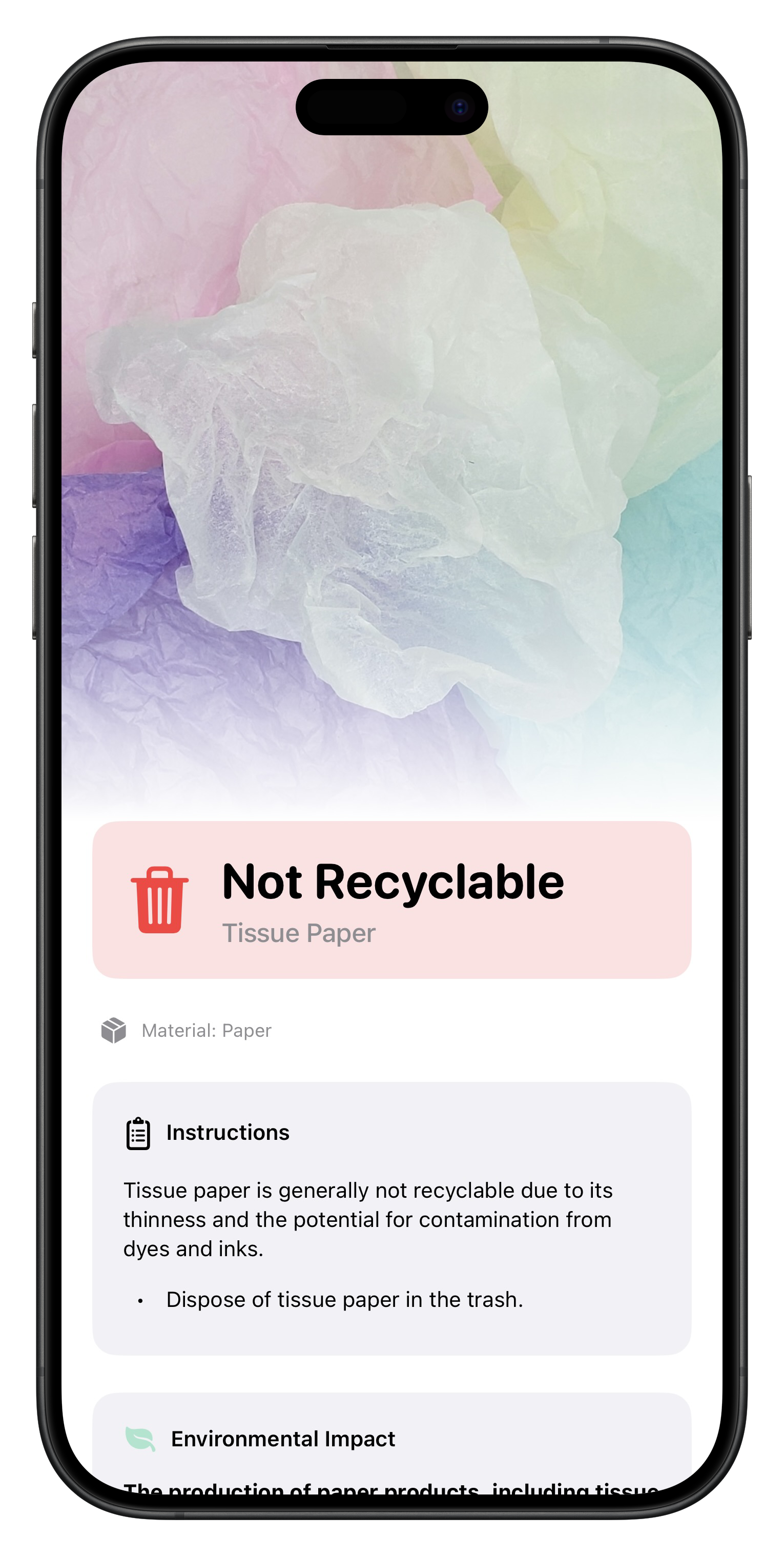 Recyclr+ App Screenshot