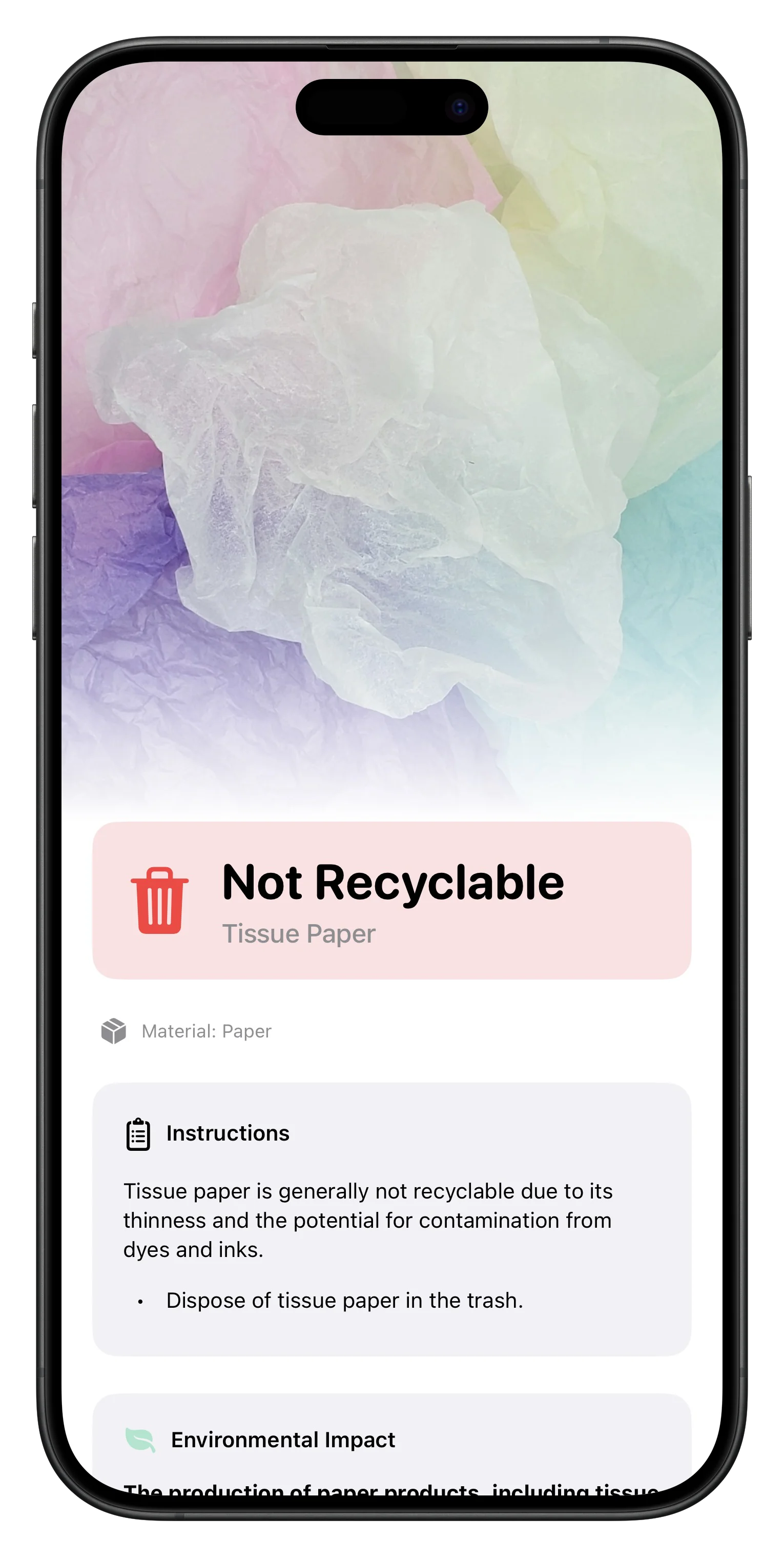 Recyclr+ App Screenshot